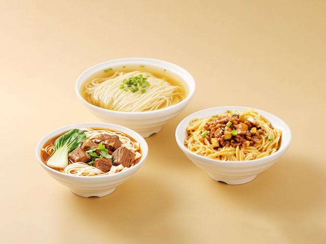 聚乳酸汤面碗<br>（经典款）三款225∗90mm/202∗80mm/188∗73mm
