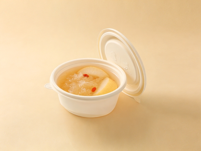聚乳酸小号圆形餐盒<br>（冬奥款）450ml